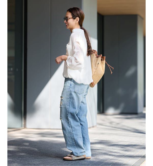 FRAMeWORK「≪手洗い可≫シアービエラドロストレギュラーシャツ」|シャツ・ブラウス|