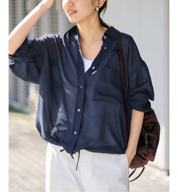 FRAMeWORK「≪手洗い可≫シアービエラドロストレギュラーシャツ」|シャツ・ブラウス|