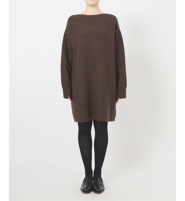  「【洗える】ファーグローブニットチュニック」|チュニック|