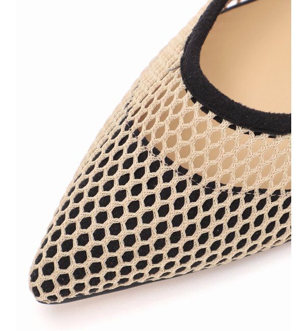  「《追加2》4.5cmポインテッドネットパンプス」|パンプス|