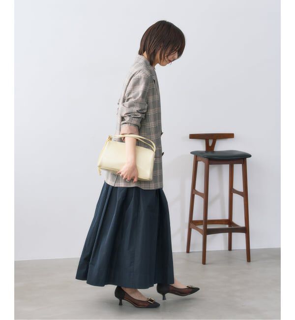  「5cmスクエアチュールバックルパンプス」|パンプス|