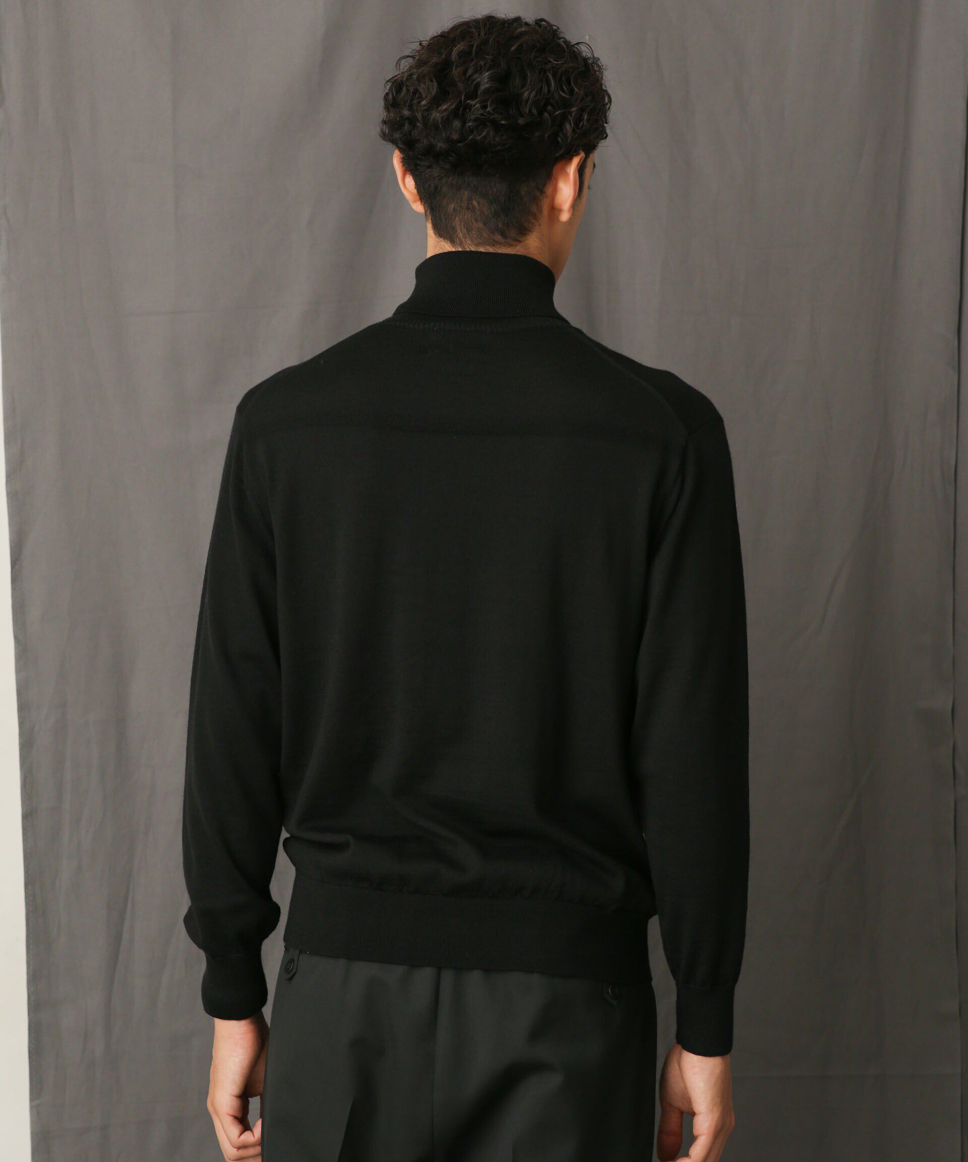 nano･universe「「毛玉レスニット」 ファインゲージタートルネック」|ニット・セーター|