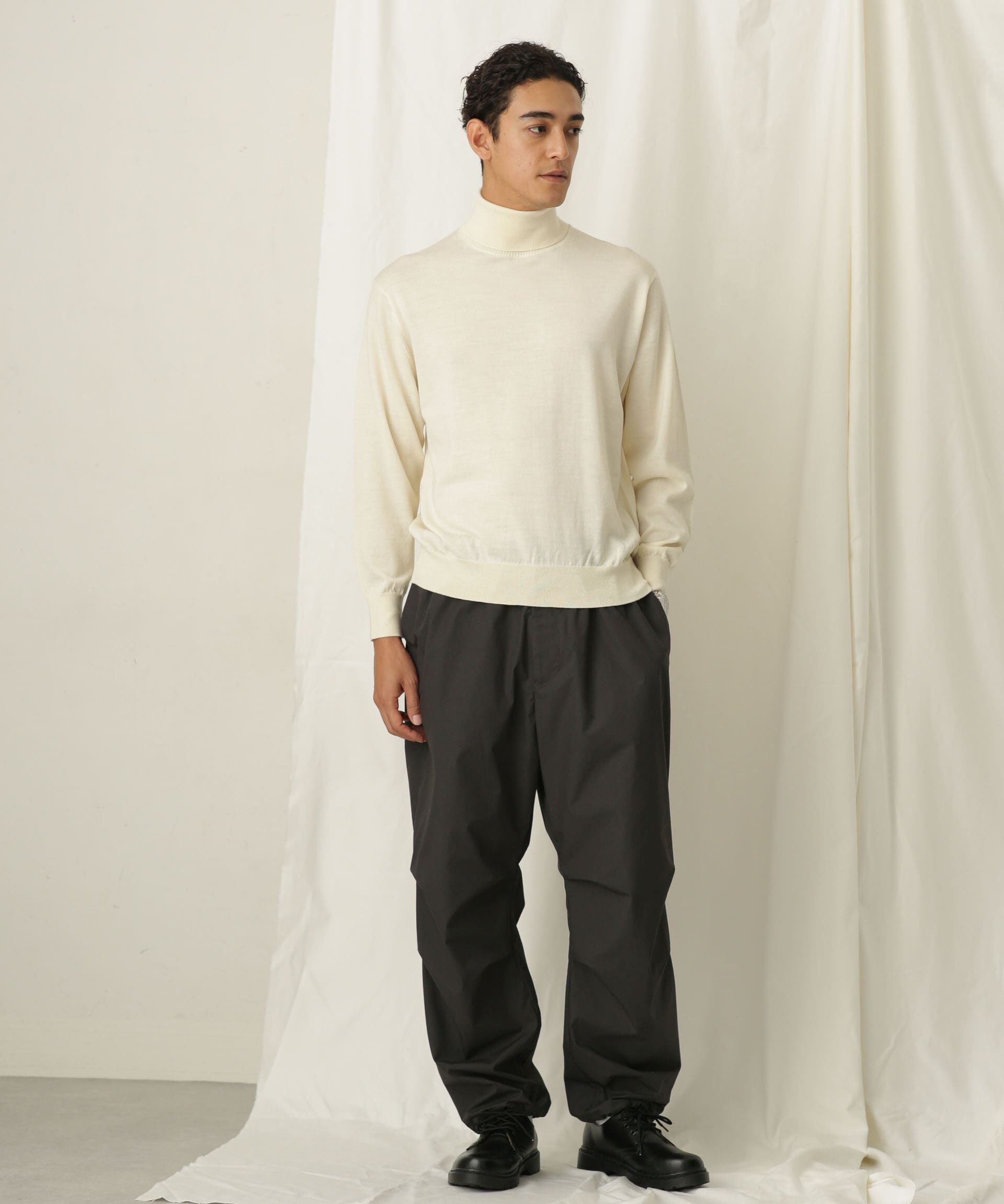 nano･universe「「毛玉レスニット」 ファインゲージタートルネック」|ニット・セーター|