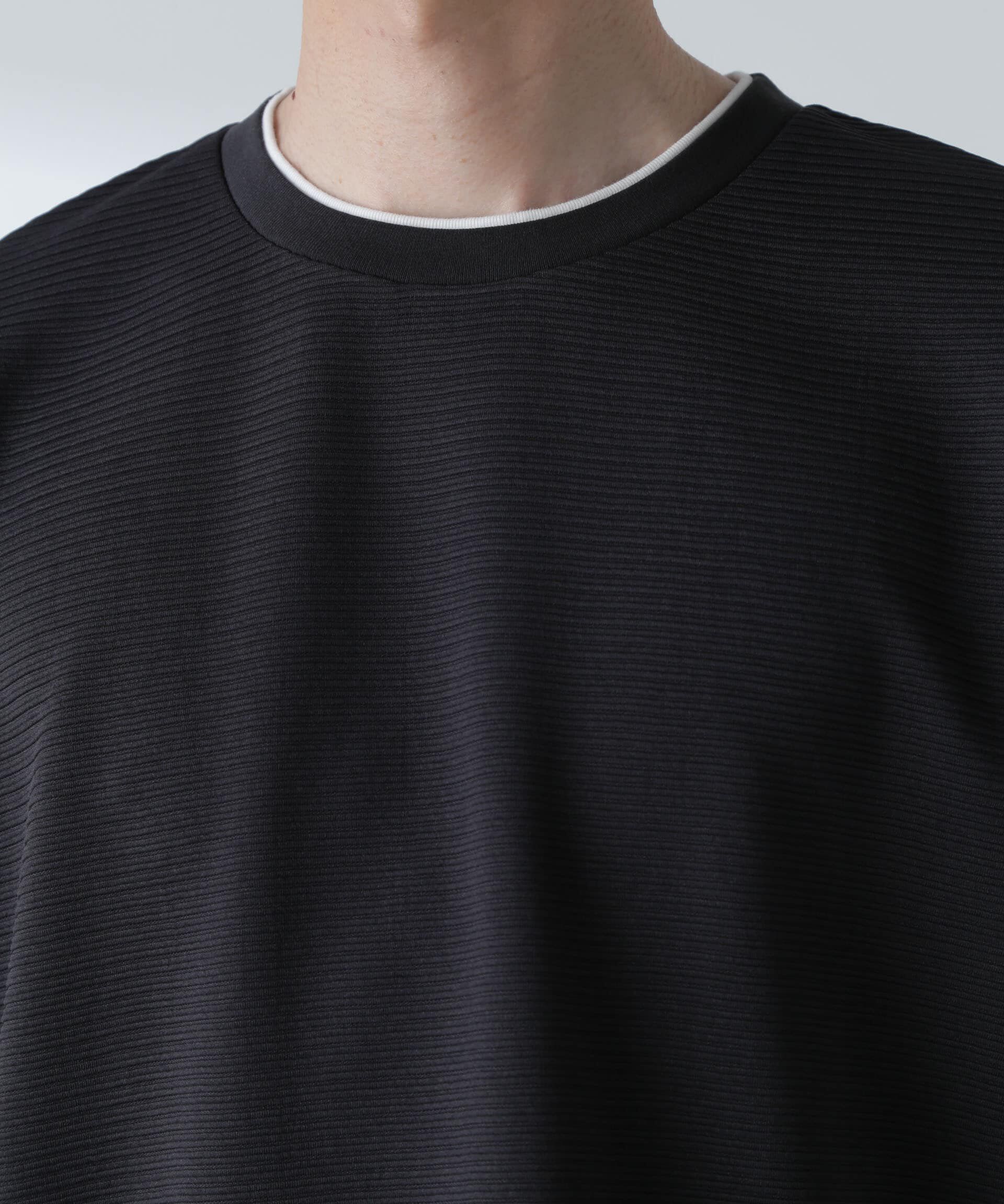 nano･universe「ガーターフェイクレイヤードTシャツ 半袖」|Tシャツ・カットソー|