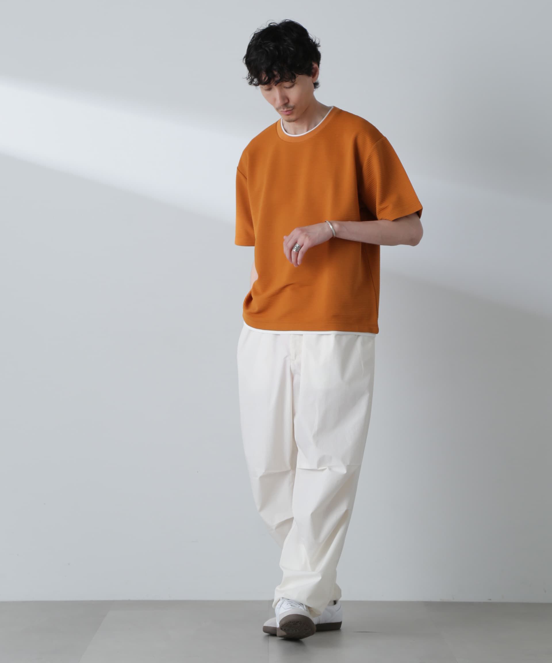 nano･universe「ガーターフェイクレイヤードTシャツ 半袖」|Tシャツ・カットソー|