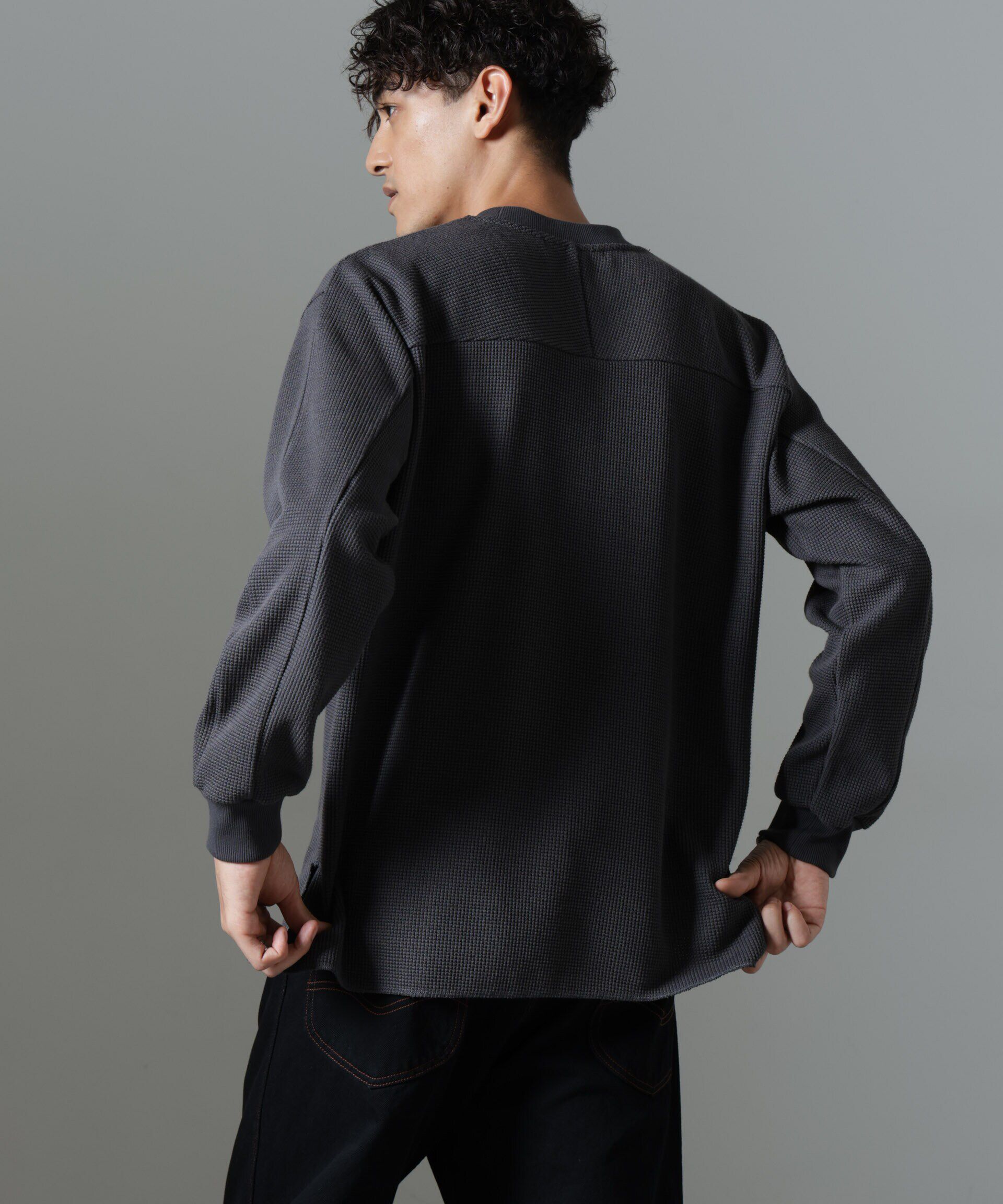 nano･universe「テクノワッフル ロングスリーブTシャツ」|Tシャツ・カットソー|