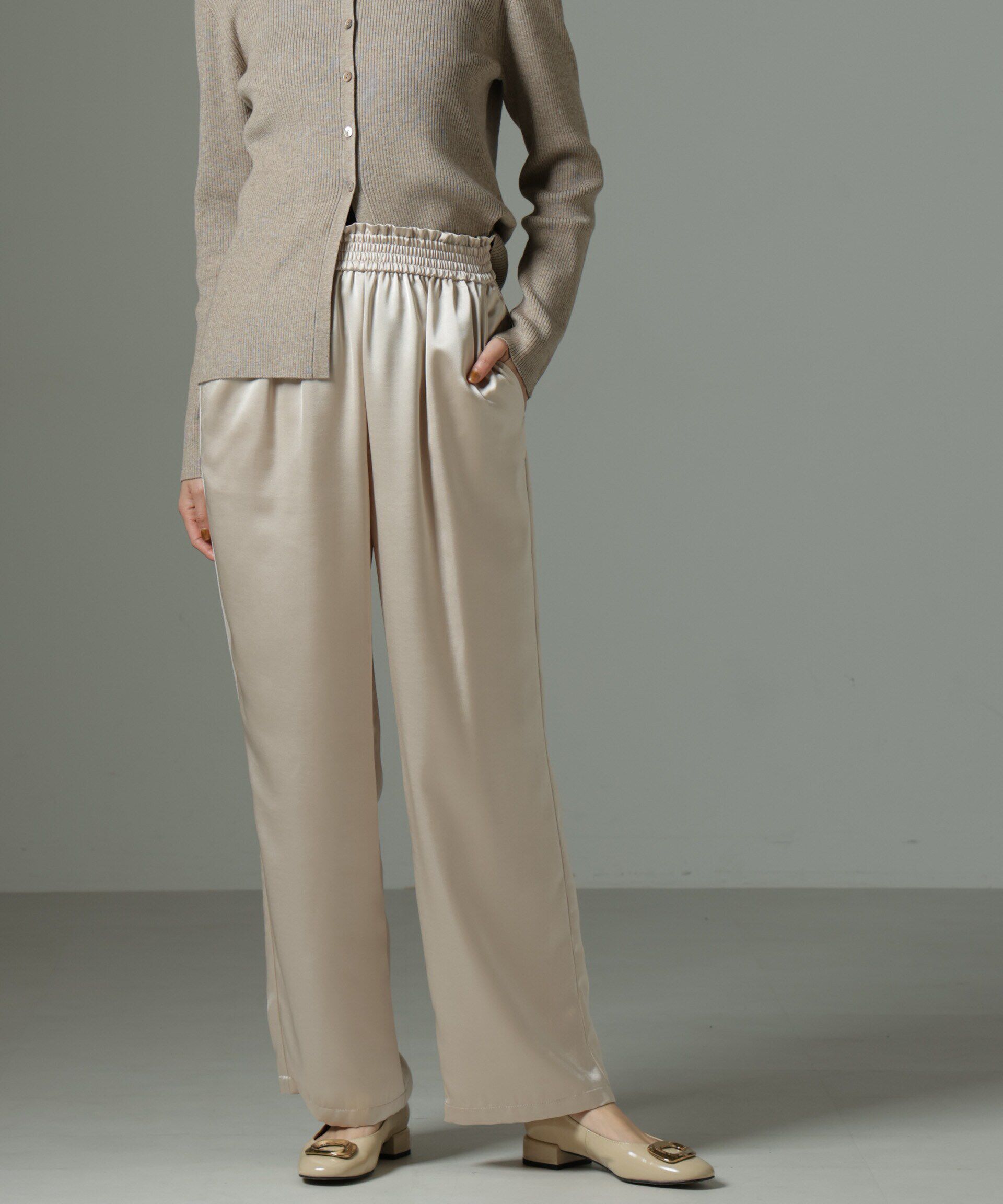 nano･universe「ヘヴィーサテンパンツ」|チノ|ライトベージ 1