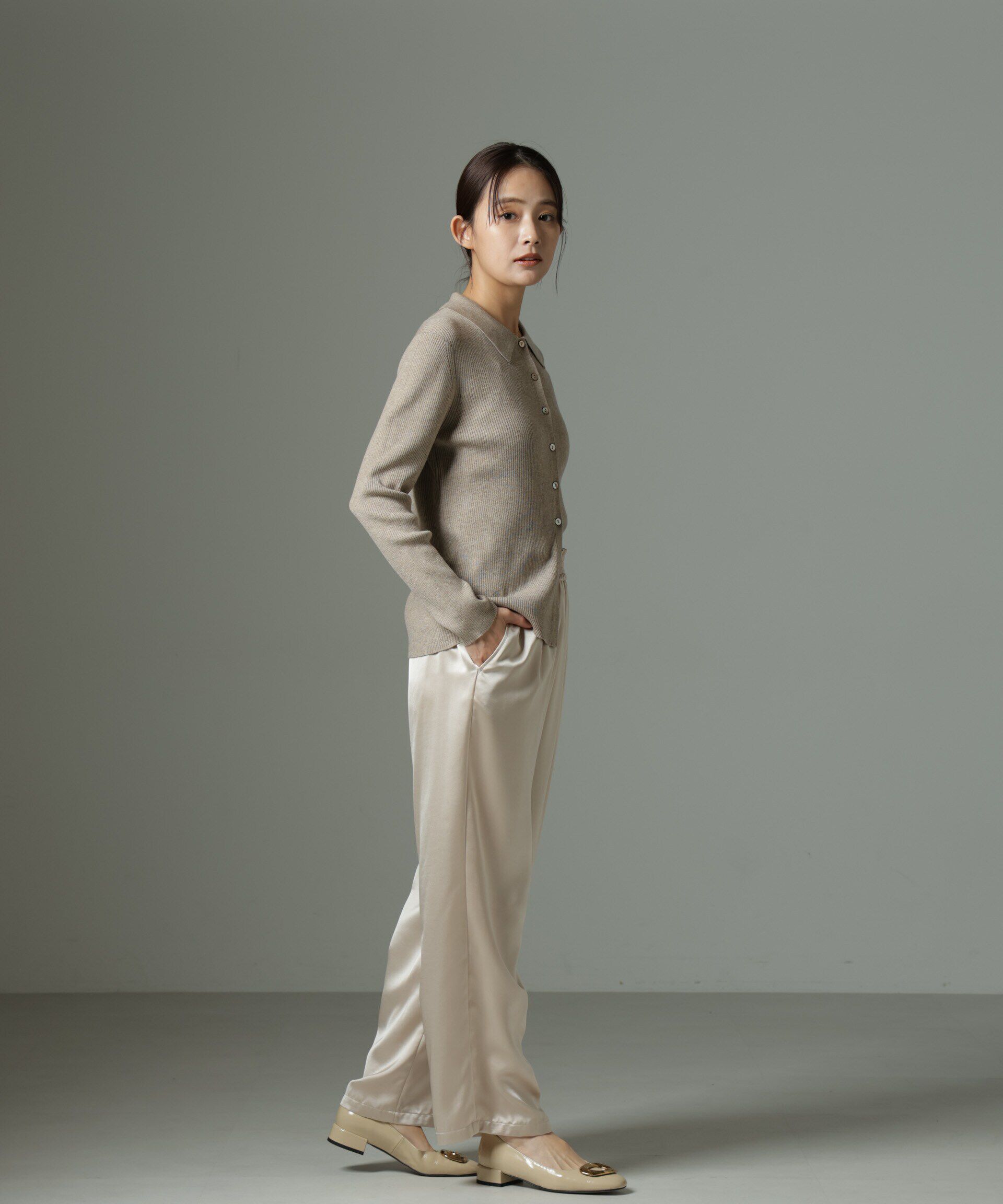 nano･universe「ヘヴィーサテンパンツ」|チノ|