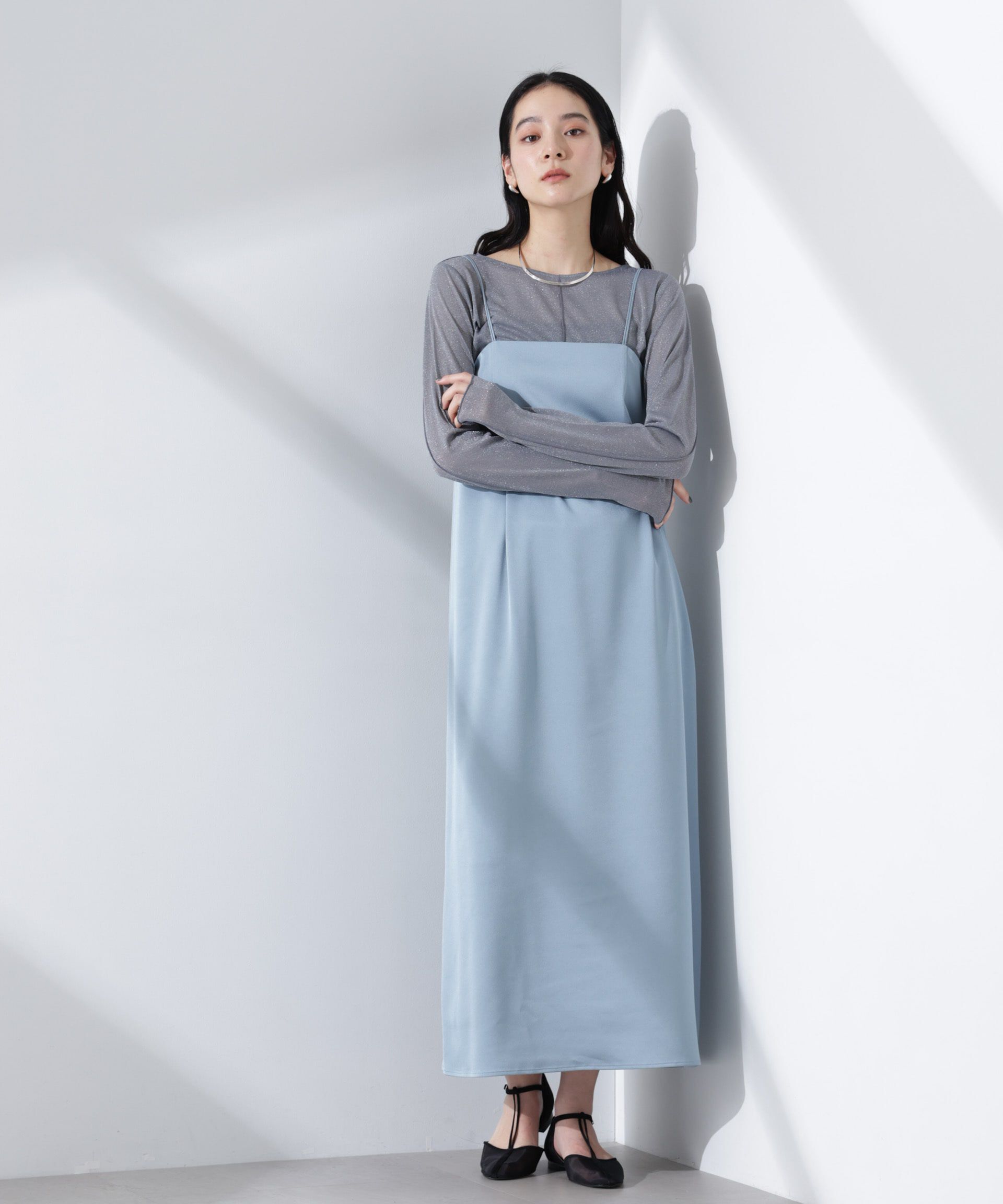 nano･universe「ラメシアーカットトップス」|Tシャツ・カットソー|