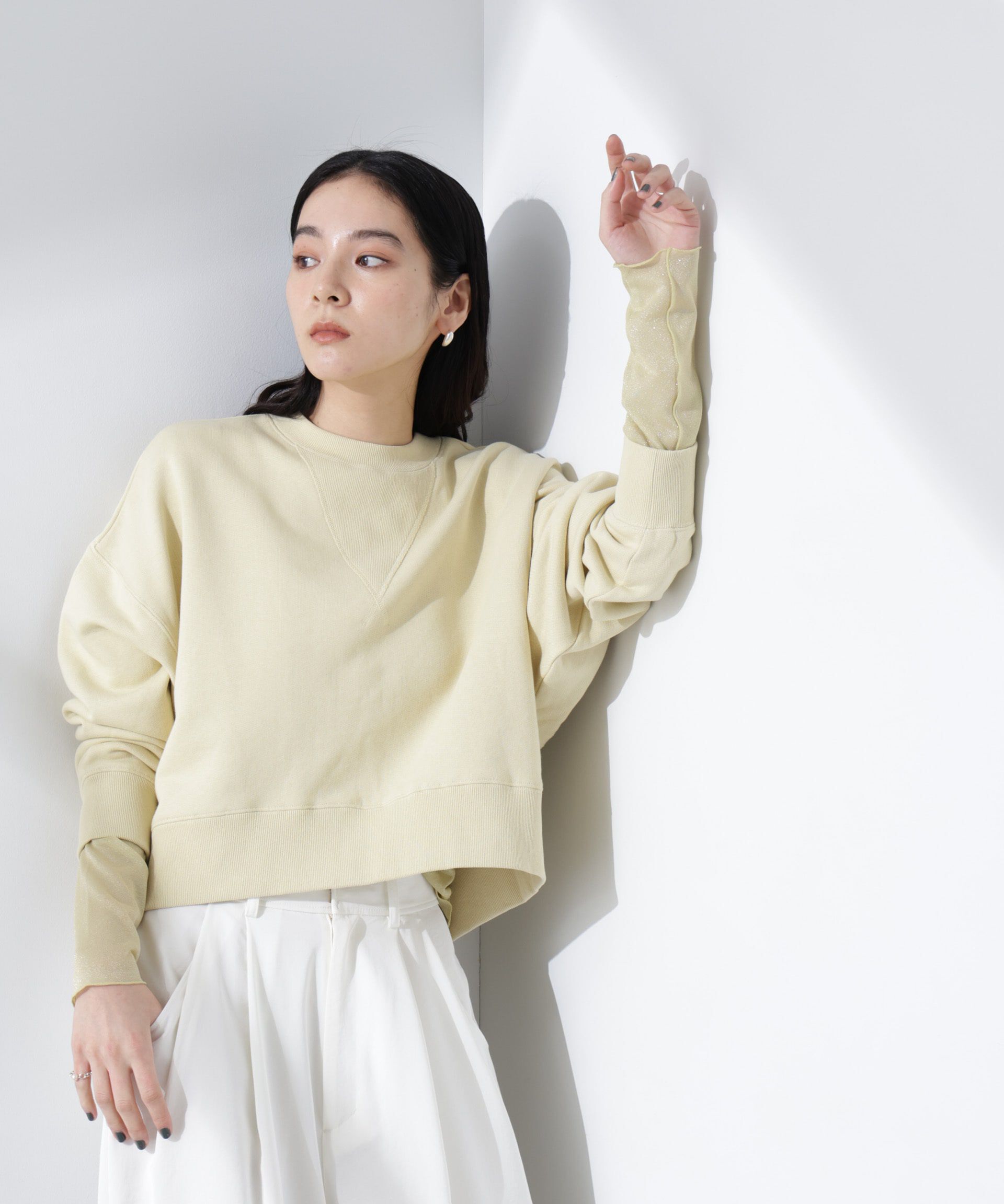 nano･universe「ラメシアーカットトップス」|Tシャツ・カットソー|