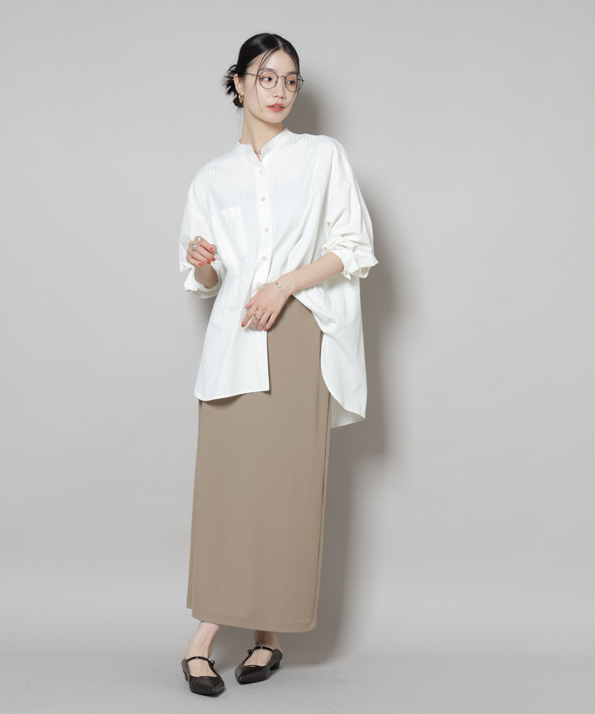 nano･universe「サカリバナロースカート(セットアップ可)」|スカート|