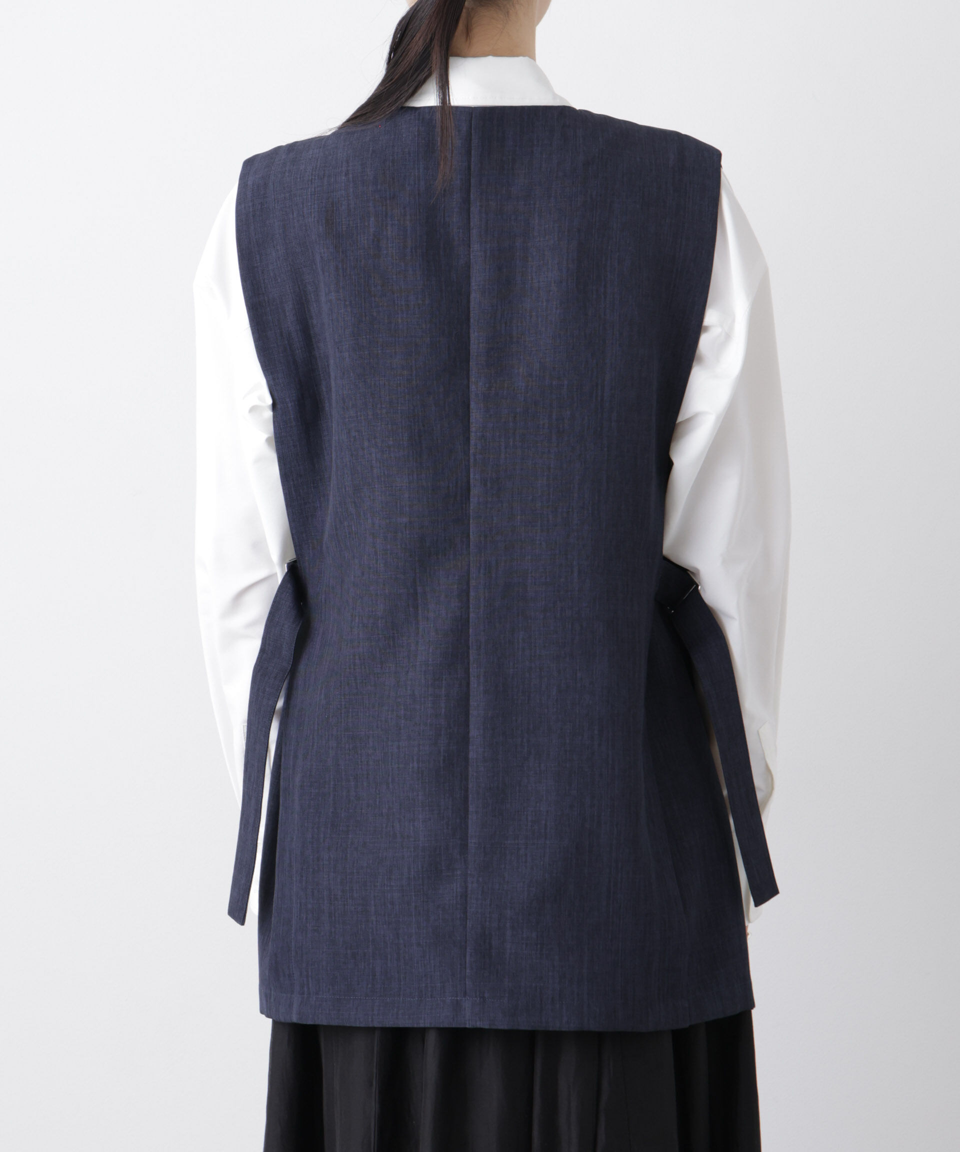 nano･universe「多機能サイドベルトミドルジレ(セットアップ可)」|テーラードジャケット|