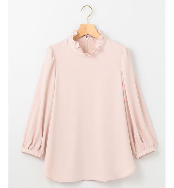 組曲「【KUMIKYOKU NAVY】ジョーゼットシフォン スタンドフリルブラウス」|シャツ・ブラウス|