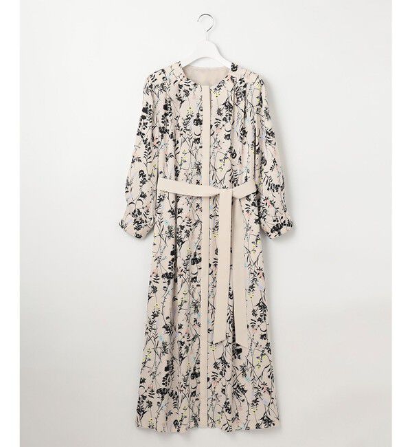 自由区「【WEB&一部店舗限定・新色追加・定番人気・着用動画あり】ハーバルフロープリント8分袖 ワンピース」|ワンピース|