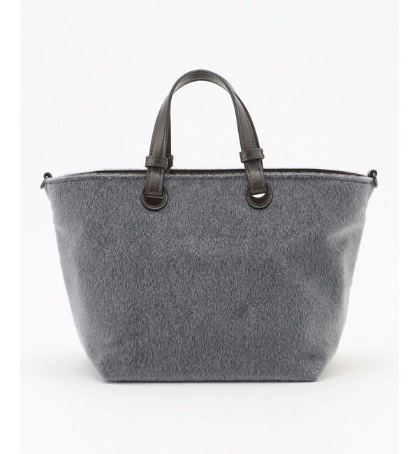 自由区「【SHIHOさん着用】ハラコライクミニ バッグ」|ハンドバッグ|グレー