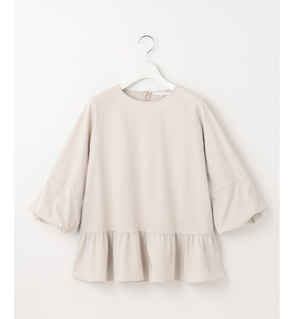 自由区「クリアコットンポンチペプラム カットソー」|Tシャツ・カットソー|