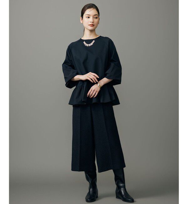 自由区「クリアコットンポンチペプラム カットソー」|Tシャツ・カットソー|