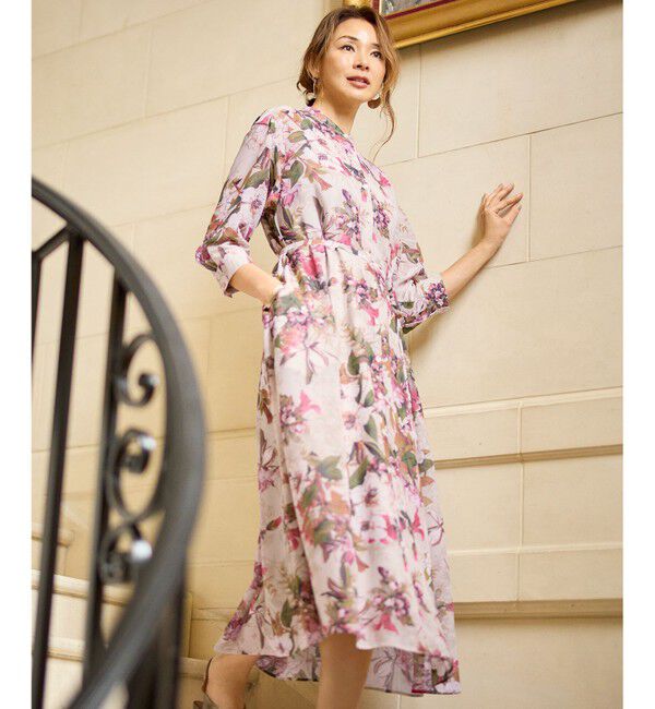 自由区「【SHIHOさん着用】ボタニカルプリント ワンピース」|ワンピース|ﾗｲﾄﾍﾞｰ