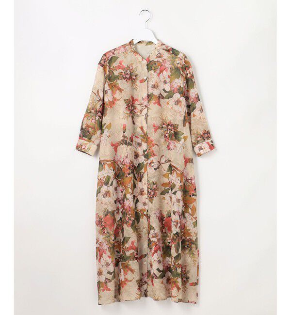 自由区「【SHIHOさん着用】ボタニカルプリント ワンピース」|ワンピース|