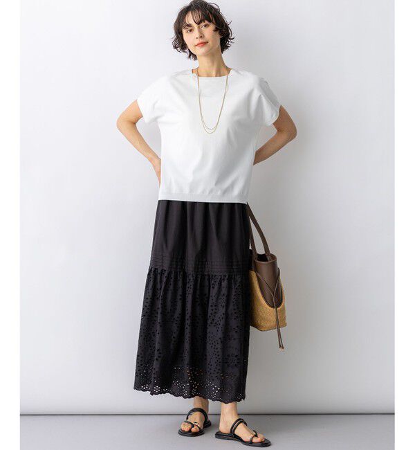 23区「【新色追加/見上愛さん着用】レーヨンポリエステルストレッチ プルオーバー ニット」|ニット・セーター|