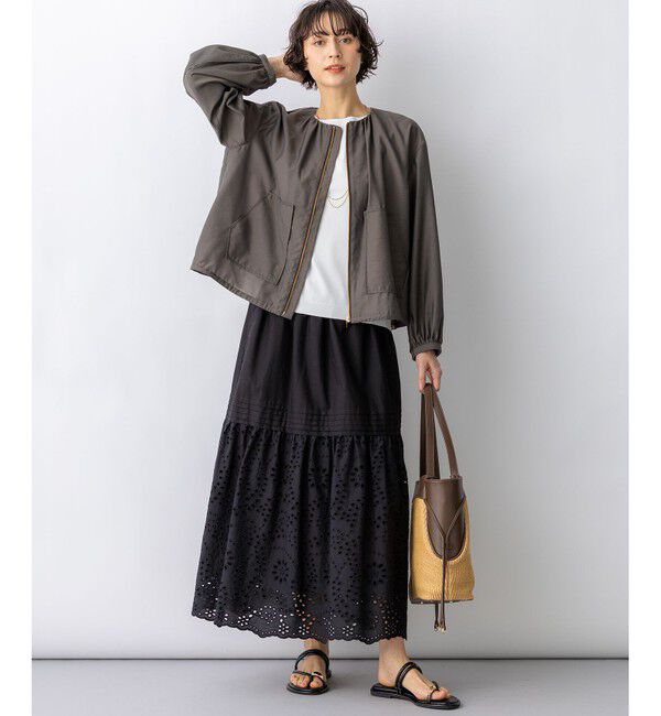 23区「【新色追加/見上愛さん着用】レーヨンポリエステルストレッチ プルオーバー ニット」|ニット・セーター|