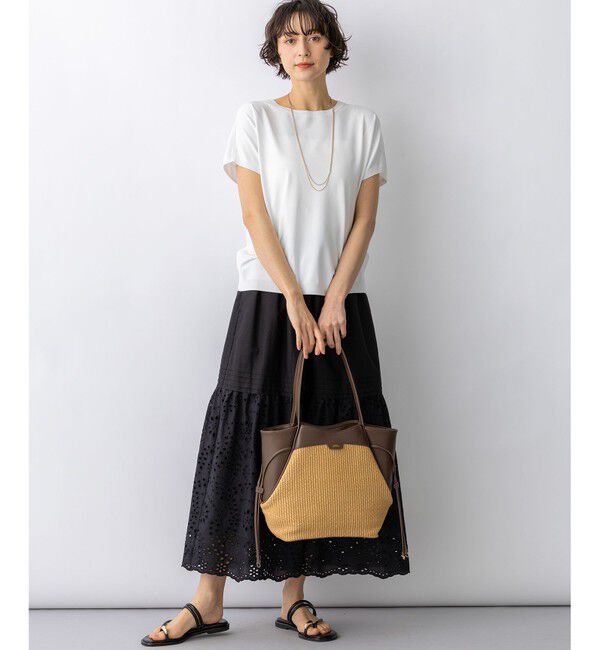 23区「【新色追加/見上愛さん着用】レーヨンポリエステルストレッチ プルオーバー ニット」|ニット・セーター|