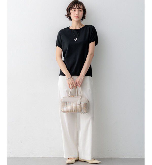 23区「【新色追加/見上愛さん着用】レーヨンポリエステルストレッチ プルオーバー ニット」|ニット・セーター|