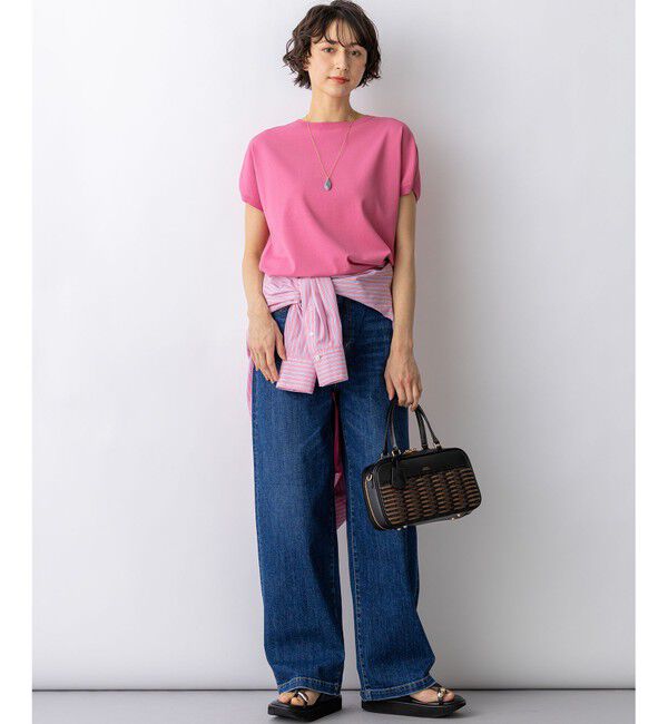 23区「【新色追加/見上愛さん着用】レーヨンポリエステルストレッチ プルオーバー ニット」|ニット・セーター|