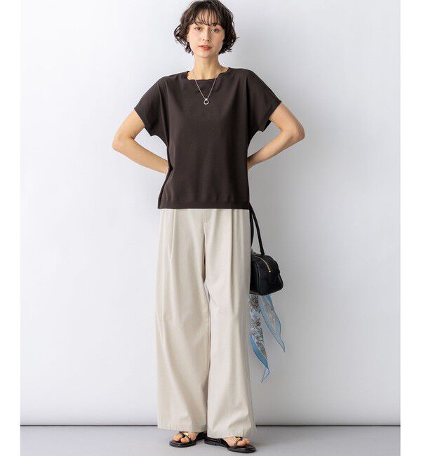 23区「【新色追加/見上愛さん着用】レーヨンポリエステルストレッチ プルオーバー ニット」|ニット・セーター|