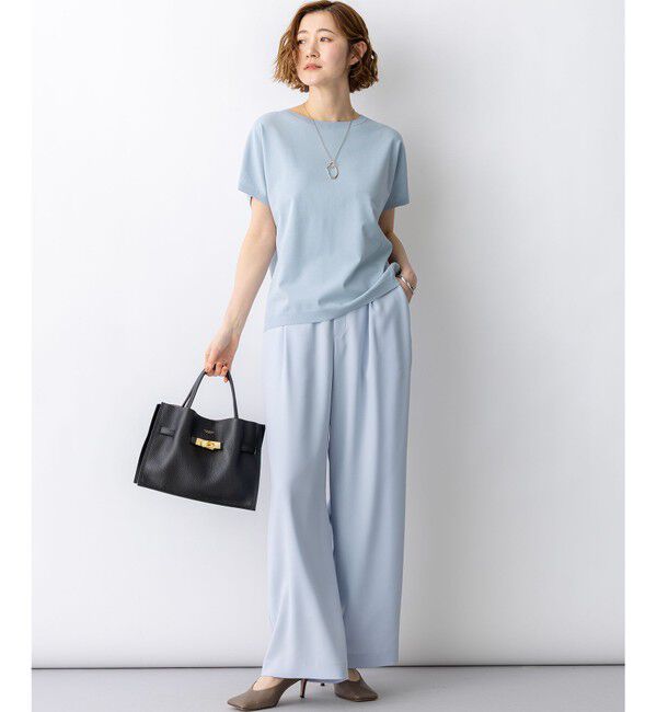 23区「【新色追加/見上愛さん着用】レーヨンポリエステルストレッチ プルオーバー ニット」|ニット・セーター|