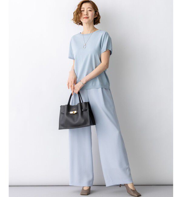 23区「【新色追加/見上愛さん着用】レーヨンポリエステルストレッチ プルオーバー ニット」|ニット・セーター|