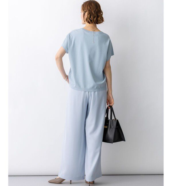 23区「【新色追加/見上愛さん着用】レーヨンポリエステルストレッチ プルオーバー ニット」|ニット・セーター|