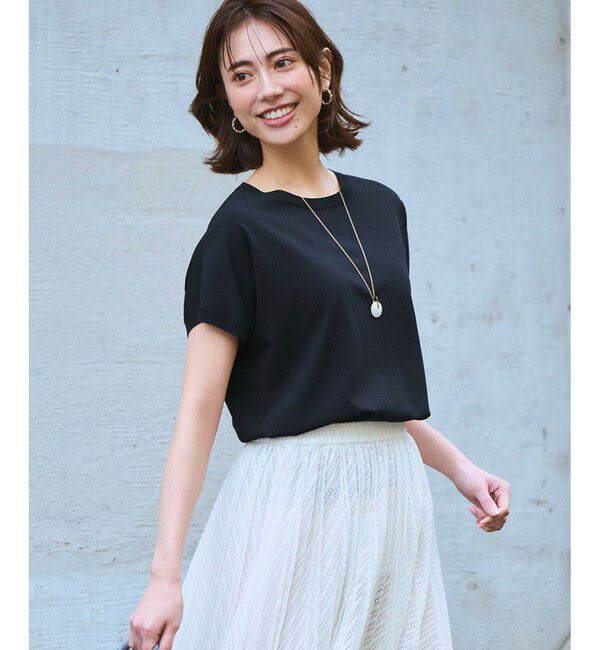 23区「【新色追加/見上愛さん着用】レーヨンポリエステルストレッチ プルオーバー ニット」|ニット・セーター|ネイビー系