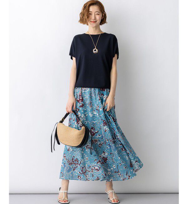 23区「【新色追加/見上愛さん着用】レーヨンポリエステルストレッチ プルオーバー ニット」|ニット・セーター|