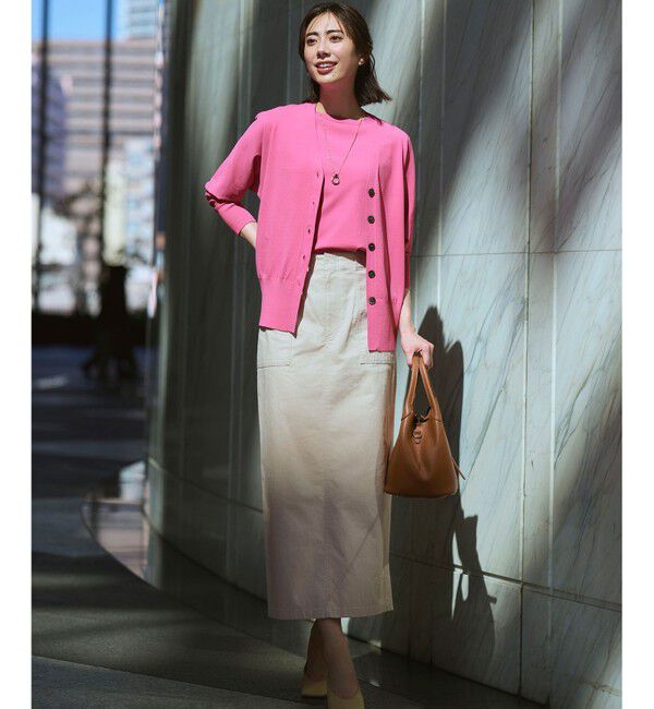 23区「【新色追加/見上愛さん着用】レーヨンポリエステルストレッチ プルオーバー ニット」|ニット・セーター|