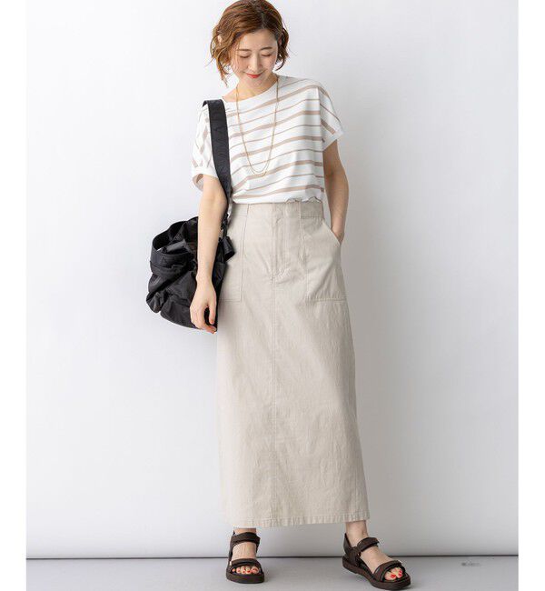 23区「【新色追加/見上愛さん着用】レーヨンポリエステルストレッチ プルオーバー ニット」|ニット・セーター|