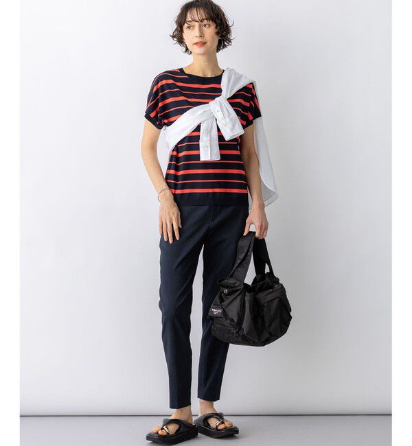 23区「【新色追加/見上愛さん着用】レーヨンポリエステルストレッチ プルオーバー ニット」|ニット・セーター|