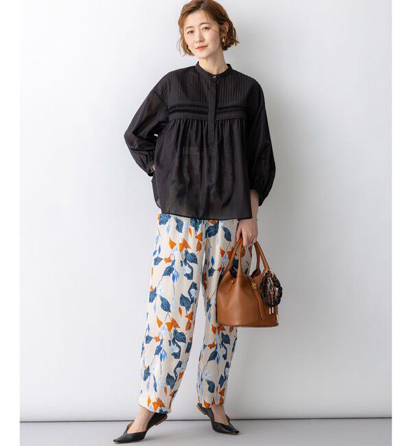 23区「コットンボイル ピンタック ブラウス」|シャツ・ブラウス|