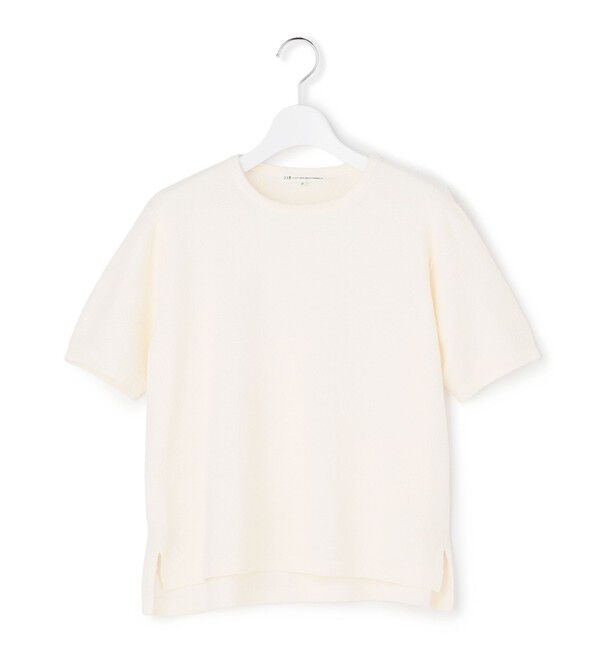 23区「コットンナイロンミニブークレ ニットT」|ニット・セーター|