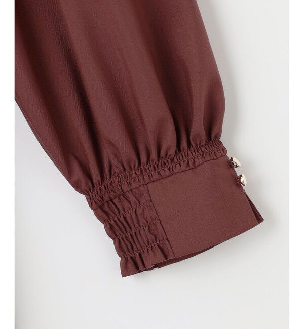 any SiS「【洗える】シャーリングディテール ワンピース」|ワンピース|