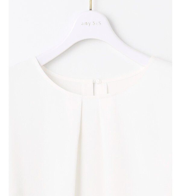 ANY SIS「【2SET】ウォッシャブルジャケット &times; ブラウス セット」|ノーカラージャケット|