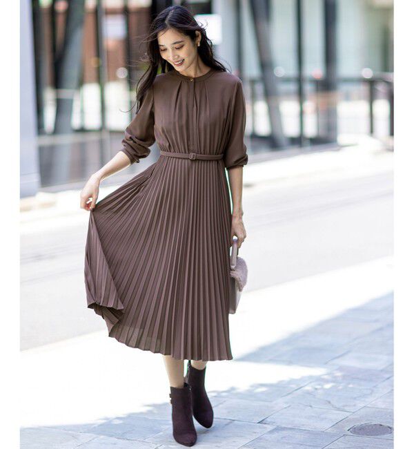 ANY SIS「ノーブルプリーツ ワンピース」|ワンピース|