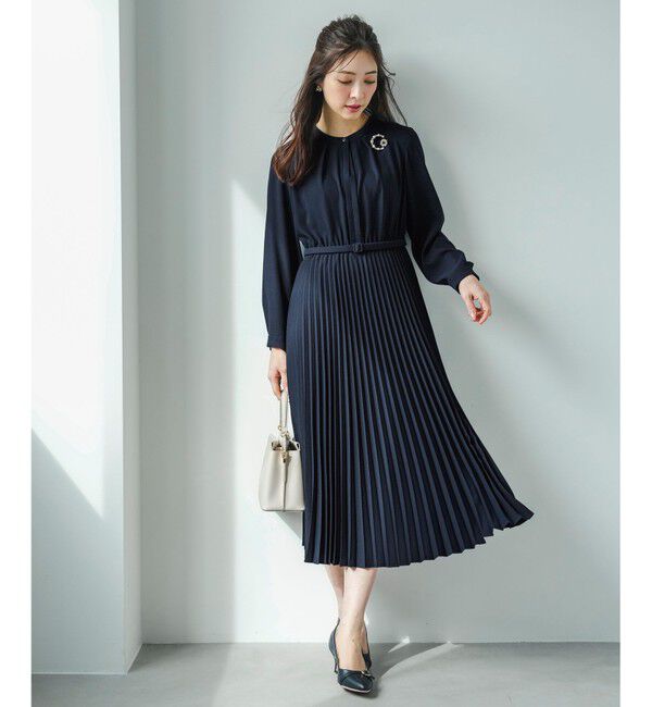 ANY SIS「ノーブルプリーツ ワンピース」|ワンピース|