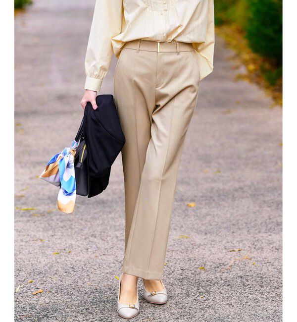 ANY SIS「褒めらレディストレッチ セミフレア テーパードパンツ」|その他|ﾍﾞｰｼﾞｭ