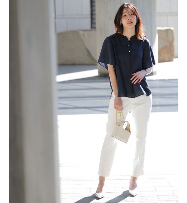 ANY SIS「エアリーストレッチ テーパードパンツ」|その他|オフ