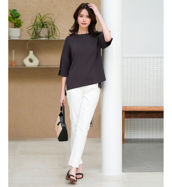 ANY SIS「エアリーストレッチ テーパードパンツ」|その他|