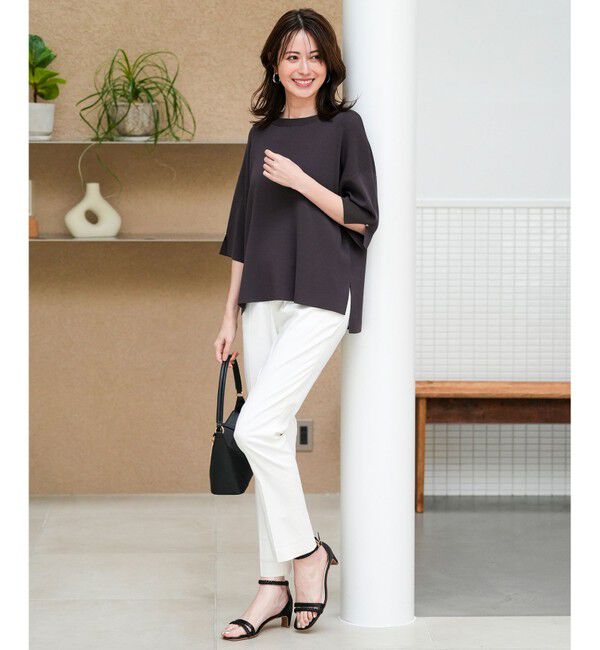 ANY SIS「エアリーストレッチ テーパードパンツ」|その他|