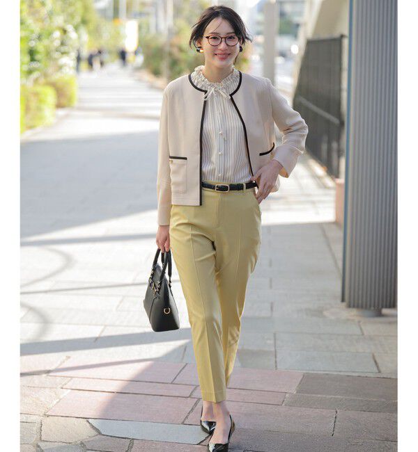 ANY SIS「エアリーストレッチ テーパードパンツ」|その他|