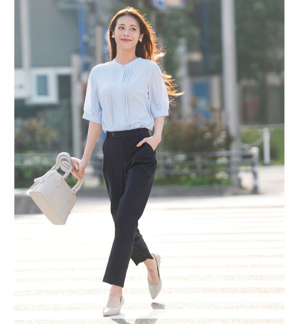 ANY SIS「エアリーストレッチ テーパードパンツ」|その他|