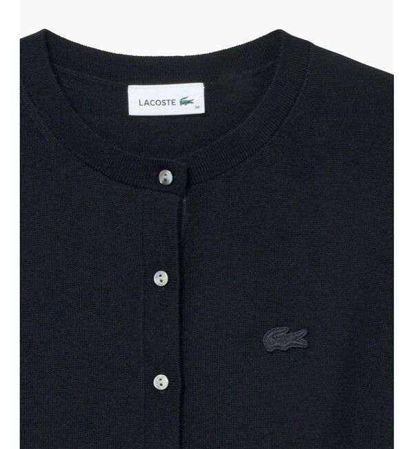 LACOSTE「ウォッシャブルウールニットカーディガン」|カーディガン|